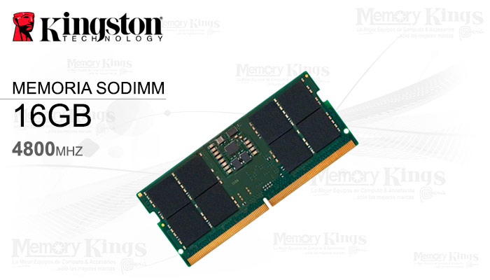 MEMORIA SODIMM DDR5 16GB 4800 CL40 KINGSTON KCP548SS8-16