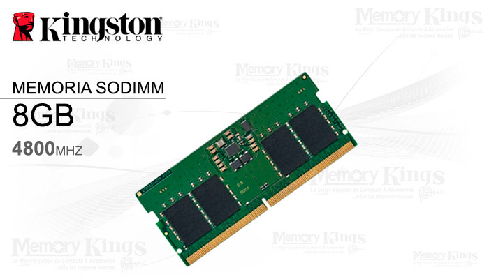 MEMORIA SODIMM DDR5 8GB 4800 CL40 KINGSTON KVR48S40BS6-8