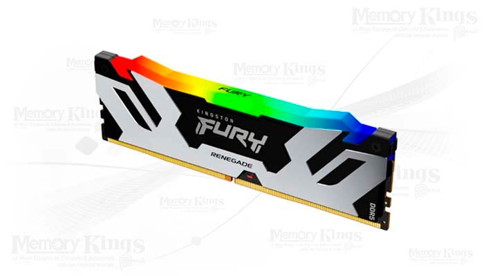 MEMORIA DDR5 16GB 6400 CL32 FURY RENEGADE RGB SILV