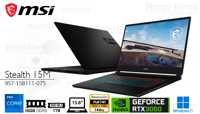 LAPTOP Core i7-1280P MSI STEALTH 16|S1|15.6|3060