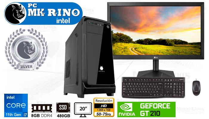 PC Core i7-10700F MK RINO E230 8|480|20|GT 210