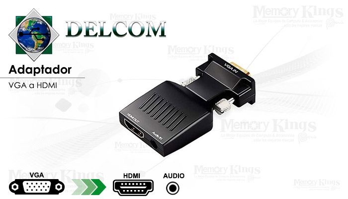 ADAPTADOR VGA a HDMI DELCOM