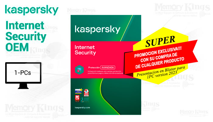 ANTIVIRUS KASPERSKY Internet Security 2023 1pc OEM