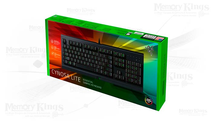 TECLADO Gaming RAZER CYNOSA LITE-ESS US CHROMA RGB - Memory Kings, lo mejor  en equipos de computo y accesorios