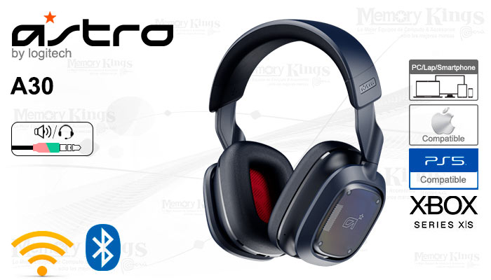 AURICULAR Gaming Wireless ASTRO A30 BLUE