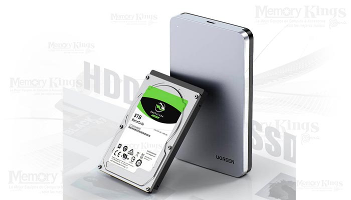 CASE USB-C a HDD|SSD 2.5 UGREEN CM300 Aluminio