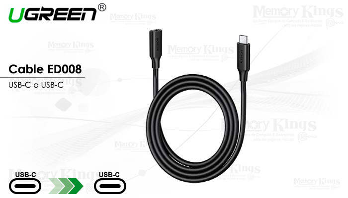 CABLE USB-C Extension 50cm UGREEN ED008