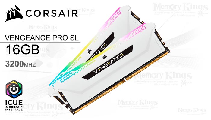 MEMORIA DDR4 16GB 3200 CORSAIR VENG RGB PRO 2x8 WH