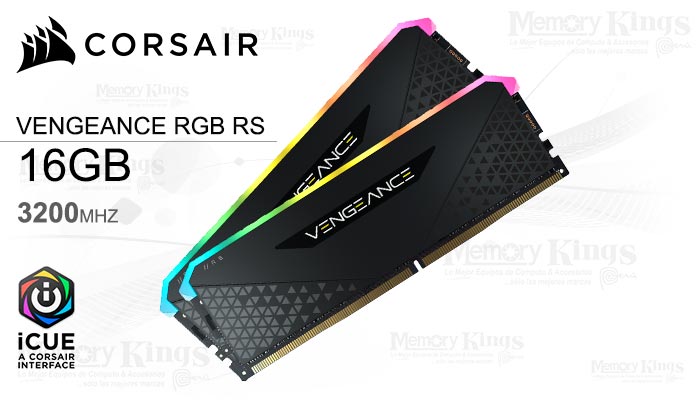 MEMORIA DDR4 16GB 3200 CORSAIR VENG RGB RS 2x8 BK
