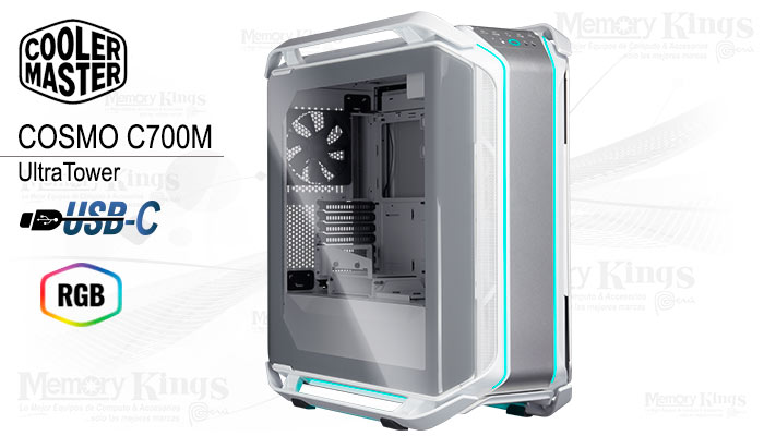 CASE Ultra Tower COOLER MASTER COSMOS C700M SIL|WH