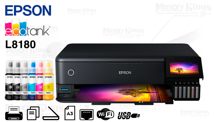 Impresora Multifuncional Epson EcoTank L15150, A3, Dúplex, ADF