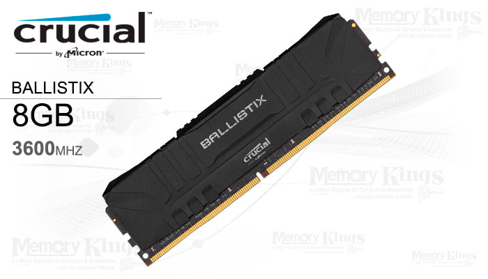 MEMORIA DDR4 8GB 3600 CRUCIAL Ballistix Black