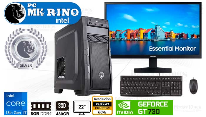 PC Core i7-13700F MK RINO E250 PLUS 8|480|22|GT730
