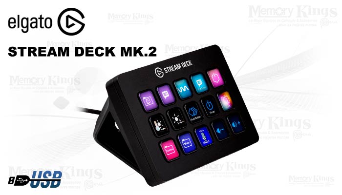 STREAM DECK MK.2 ELGATO BLACK *15 Teclas LCD