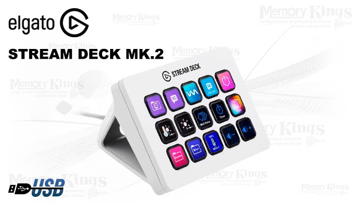 STREAM DECK MK.2 ELGATO WHITE *15 Teclas LCD