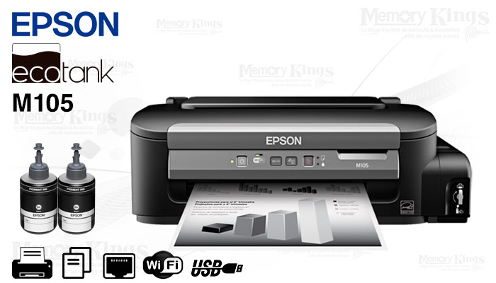 IMPRESORA EPSON WorkForce M105 B|N WiFi|USB