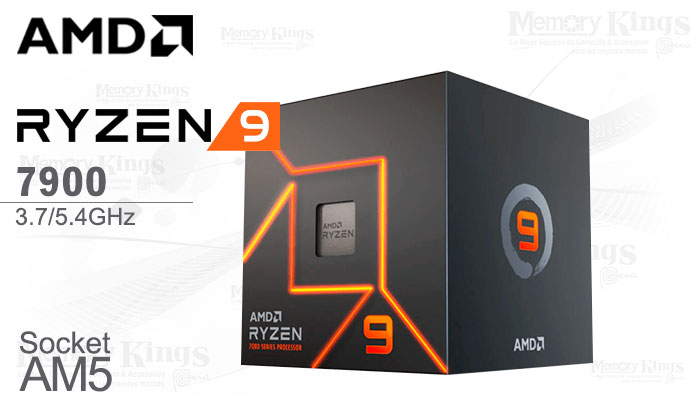 PROCESADOR AMD Ryzen 9 7900 3.7GHz|64MB 12C AM5