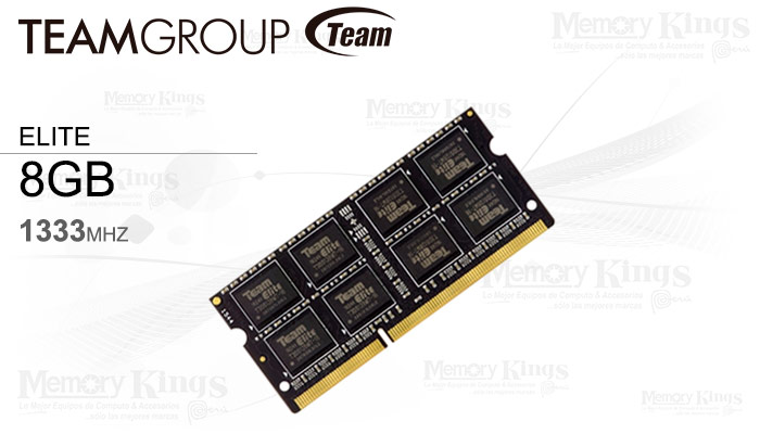 escritorio aeronave lana MEMORIA SODIMM DDR3 8GB 1333 TEAMGROUP ELITE 1.35V - Memory Kings, lo mejor  en equipos de computo y accesorios