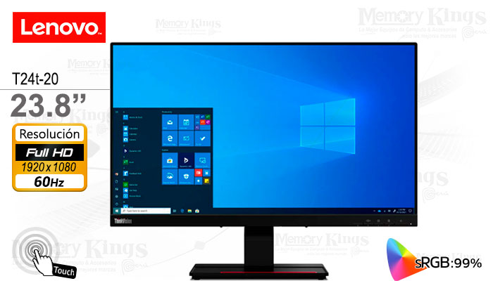 MONITOR 23.8 LENOVO ThinkVision T24t-20 FHD TOUCH