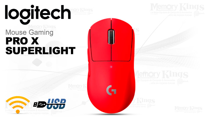 MOUSE Gaming Wireless LOGITECH G PRO X RED
