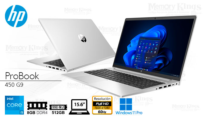 LAPTOP Core i5-1235U HP ProBook 450 8|512|15.6 WP
