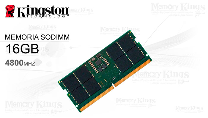 MEMORIA SODIMM DDR5 16GB 4800 CL40 KINGSTON KVR48S40BS8-16