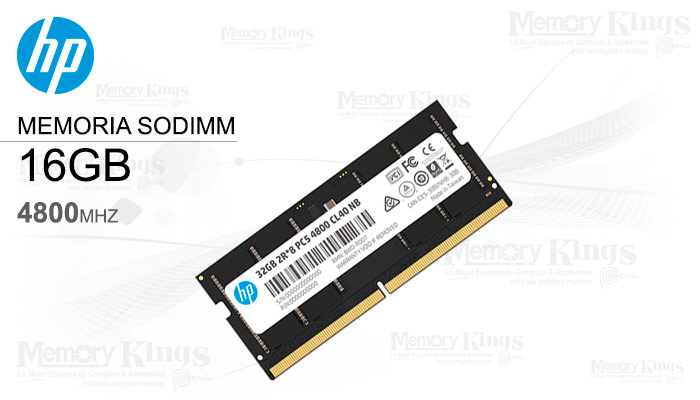 MEMORIA SODIMM DDR5 16GB 4800 CL40 HP X1 SERIES