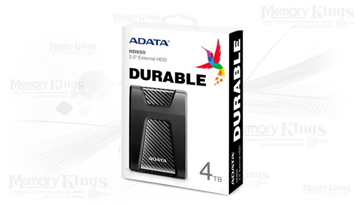 DISCO DURO USB3.2 4TB ADATA HD650 BLACK