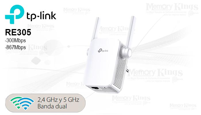 EXTENSOR Wi-Fi TP-LINK RE305 AC1200 2BAND