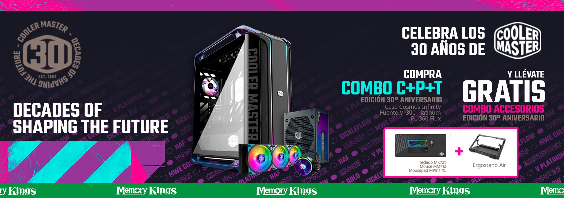 034112 - COOLER MASTER COSMOS INFINITY 30TH ANNIVERSA C+P+T