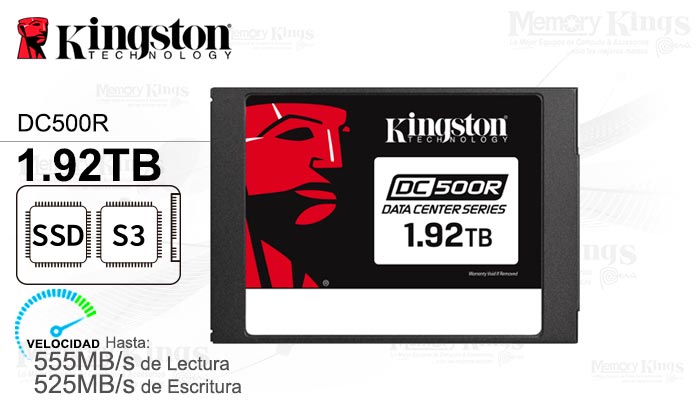 UNIDAD SSD 1.92TB KINGSTON ENTERPRISE DC500R
