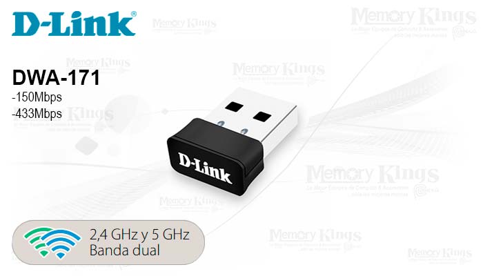 D-Link Adaptador WiFi USB de doble banda AC1300 Internet inalámbrico para  PC de escritorio portátil juegos MU-MIMO Windows Mac Linux compatible