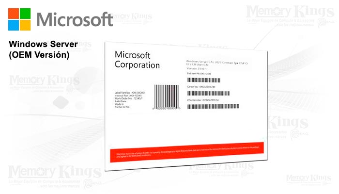 Microsoft WINDOWS Server CAL 2022 Español1-Usuario
