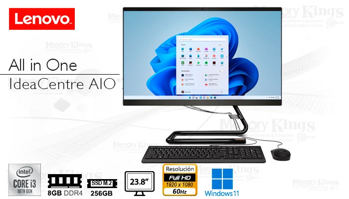 PC AiO Core i3-10100T LENOVO ic3 8|256|23.8 W11