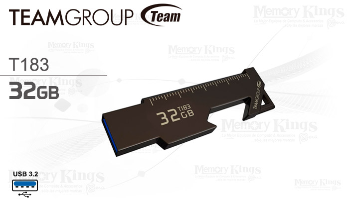 MEMORIA USB 32GB TEAMGROUP T183 100MB|s BLACK