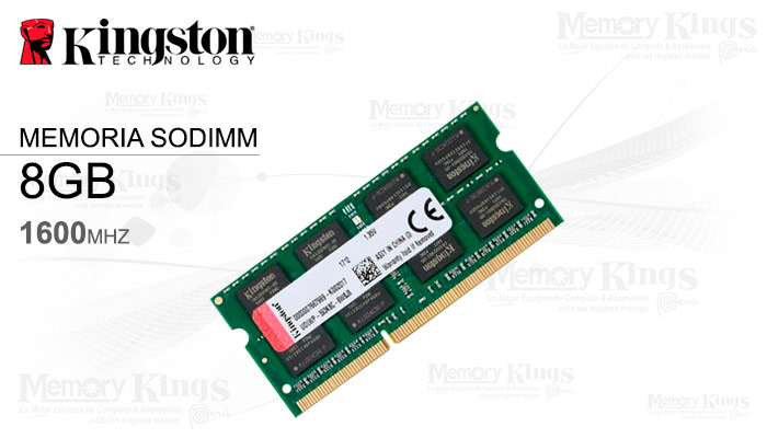 MEMORIA SODIMM DDR3 8GB 1600 KINGSTON KVR16LS11|8
