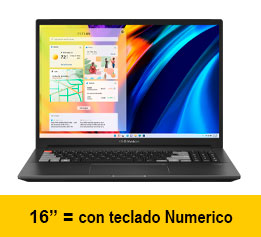 Laptops 16= Pulgadas | con teclado Numerico