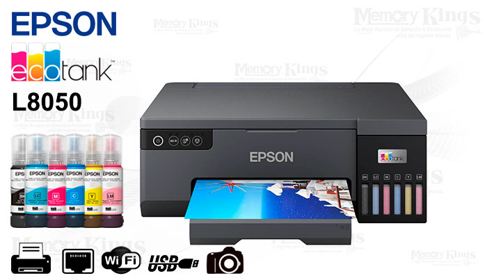 IMPRESORA EPSON EcoTank L8050 Fotografica WiFi|USB