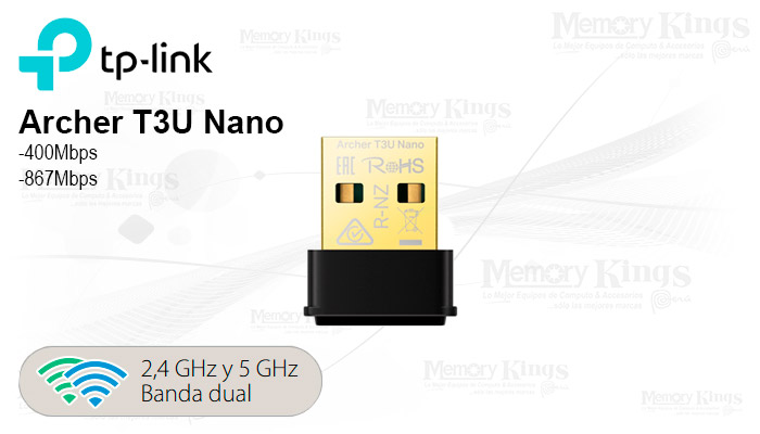 RED Wi-Fi USB TP-LINK Archer T3U Nano AC1300 5|2.4