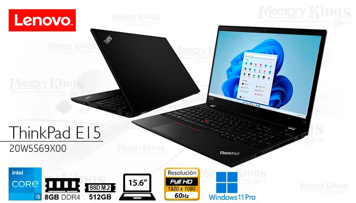 LAPTOP Core i5-1235U ThinkPad E15 8|512|15.6 W11P