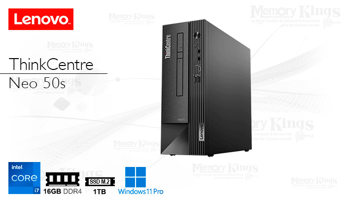 PC Core i7-12700 LENOVO ThinkCentre NEO 50s SFF 16GB|S1TB|DVD±RW W11PRO