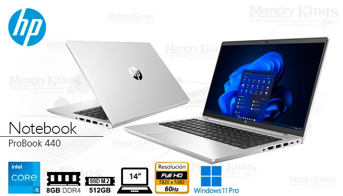 LAPTOP Core i5-1235U HP ProBook 440 8|512|14 W11P