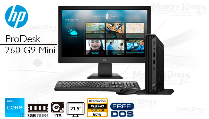 PC Core i3-1215U HP PRO mini 260 G9 8|1TB|18.5