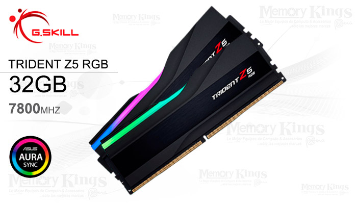 MEMORIA DDR5 32GB 7800 CL36 G.SKILL TZ5RK 2x16GB RGB BLACK
