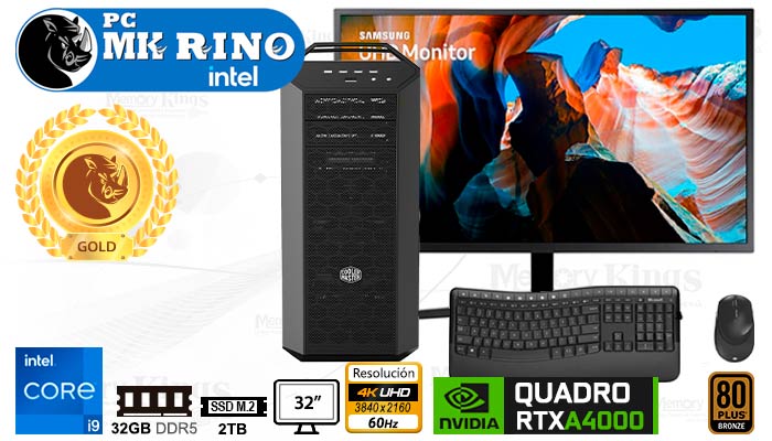 PC WS Core i9-13900KF MK RINO MC500 32|2|32|A4000