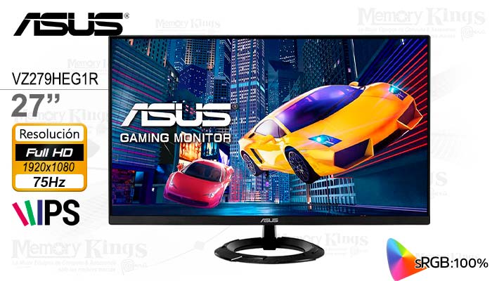 MONITOR 27 ASUS VZ279HEG1R iPS FHD GAMING 1MS