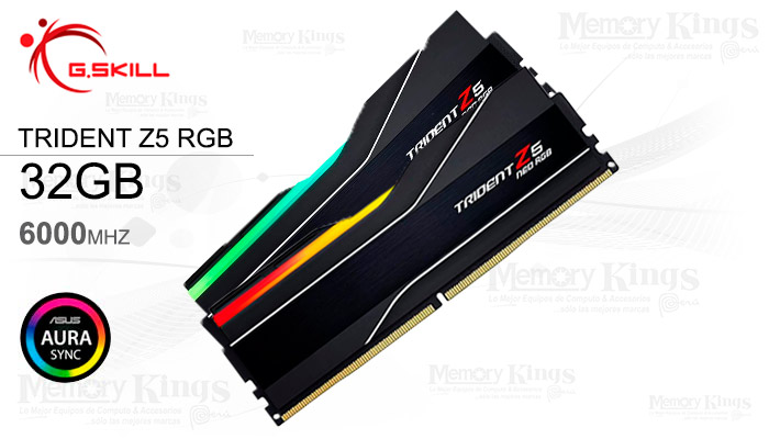 Memoria RAM 32GB (2x16GB) 6000Mhz CL30 DDR5 G.Skill Trident Z5