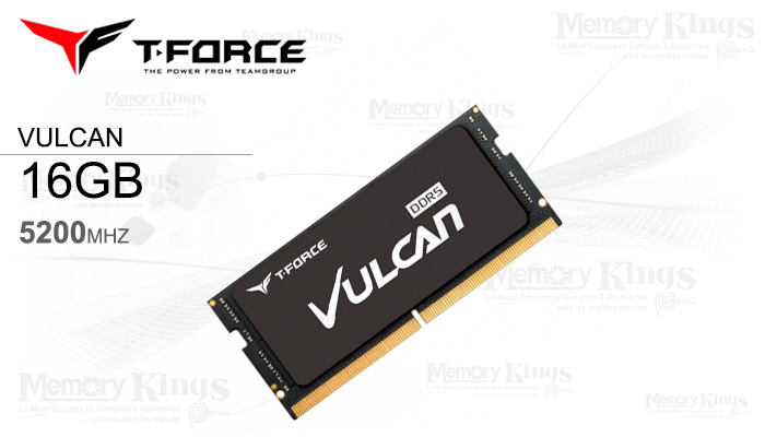 MEMORIA SODIMM DDR5 16GB 5200 CL38 T-FORCE VULCAN