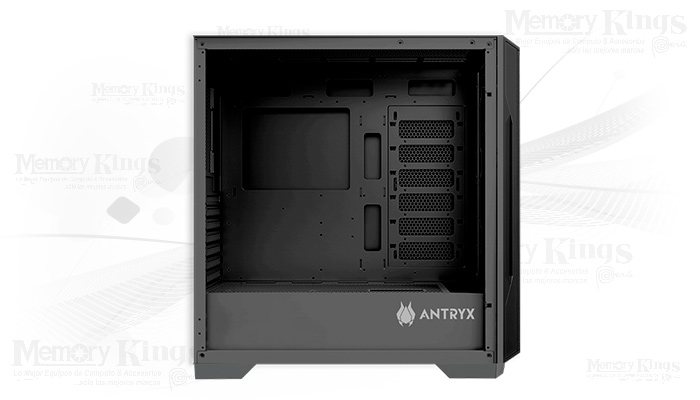 CASE Mid Tower ANTRYX FX710 ARGB 4FAN USB-C BLACK
