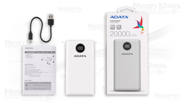Batería Externa Laptop Master-G 20000 Mah Power Bank